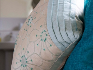 Knott Cottage self catering, Isle of Skye, cushion detail